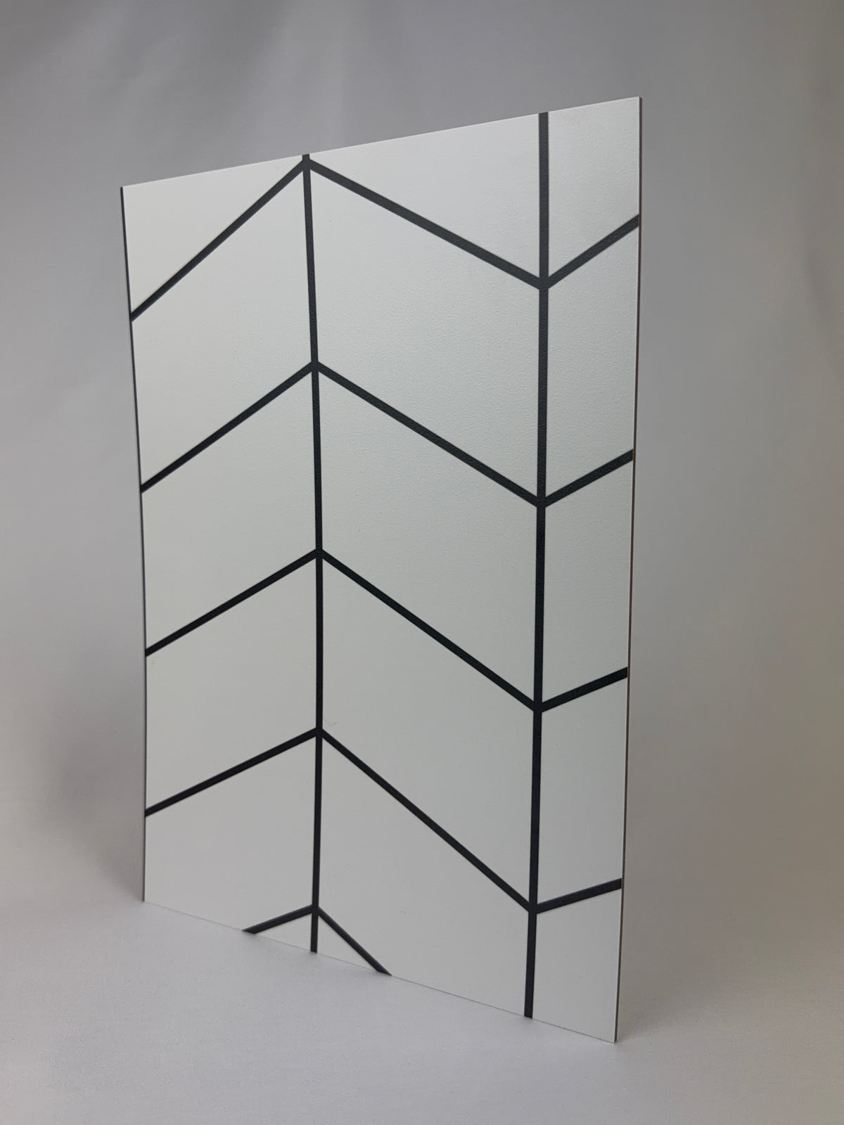 CPL DP Fishbone White dark lines/Wht 2440x1220x3mm