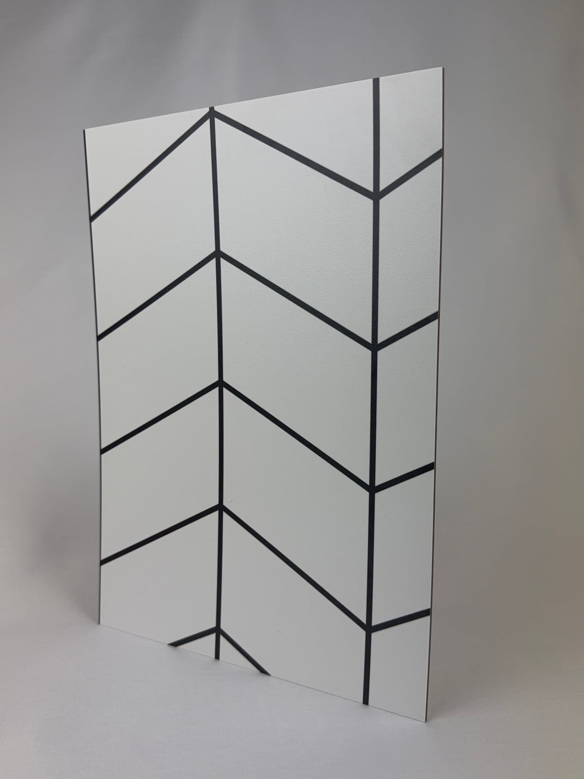 CPL DP Fishbone White dark lines/Wht 2440x1220x3mm