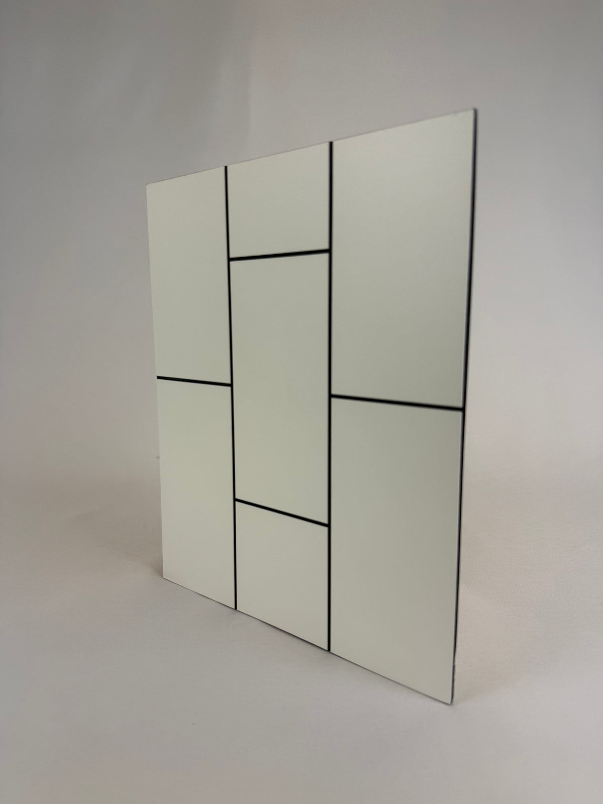 Vitter 3D Subway tile White/ Black lines 2440x1220x03mm